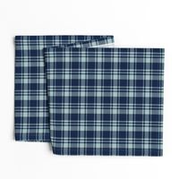 fall plaid || dusty blue and navy - happy camper wholecloth coordinate fabric