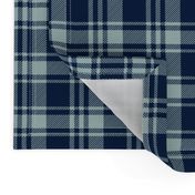 fall plaid || dusty blue and navy - happy camper wholecloth coordinate fabric