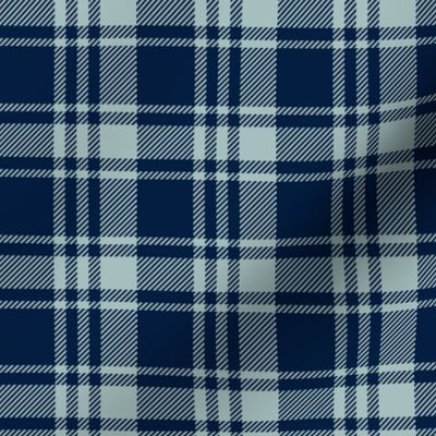 fall plaid || dusty blue and navy - happy camper wholecloth coordinate fabric