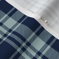 fall plaid || dusty blue and navy - happy camper wholecloth coordinate fabric