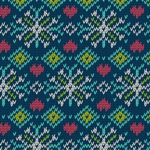 Winter Sweater Snowflake Pattern