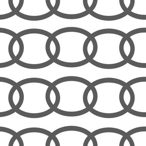 Grey Gray Chains Links Repeat Geometric Design
