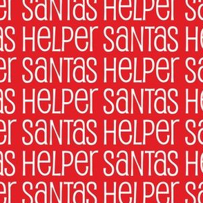 Santas Helper Stripes Red and White