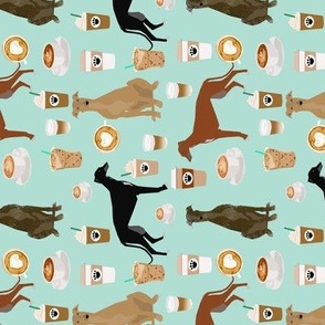 cute greyhounds mint coffee fabric best coffees latte fabric cute coffee fabric coffee fabric rescue greyhounds fabric