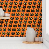 Cheeky Halloween cats with dots