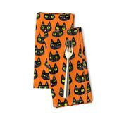 Cheeky Halloween cats with dots