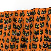 Cheeky Halloween cats with dots