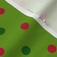 Lime Green Christmas Dot