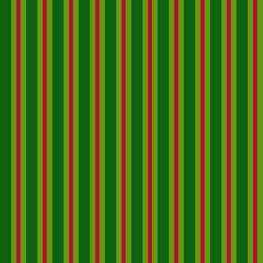 Green, Red and Lime Green Christmas_Stripe