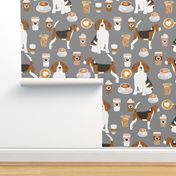 beagles coffee cute coffee beagle dogs fabric cute beagles design