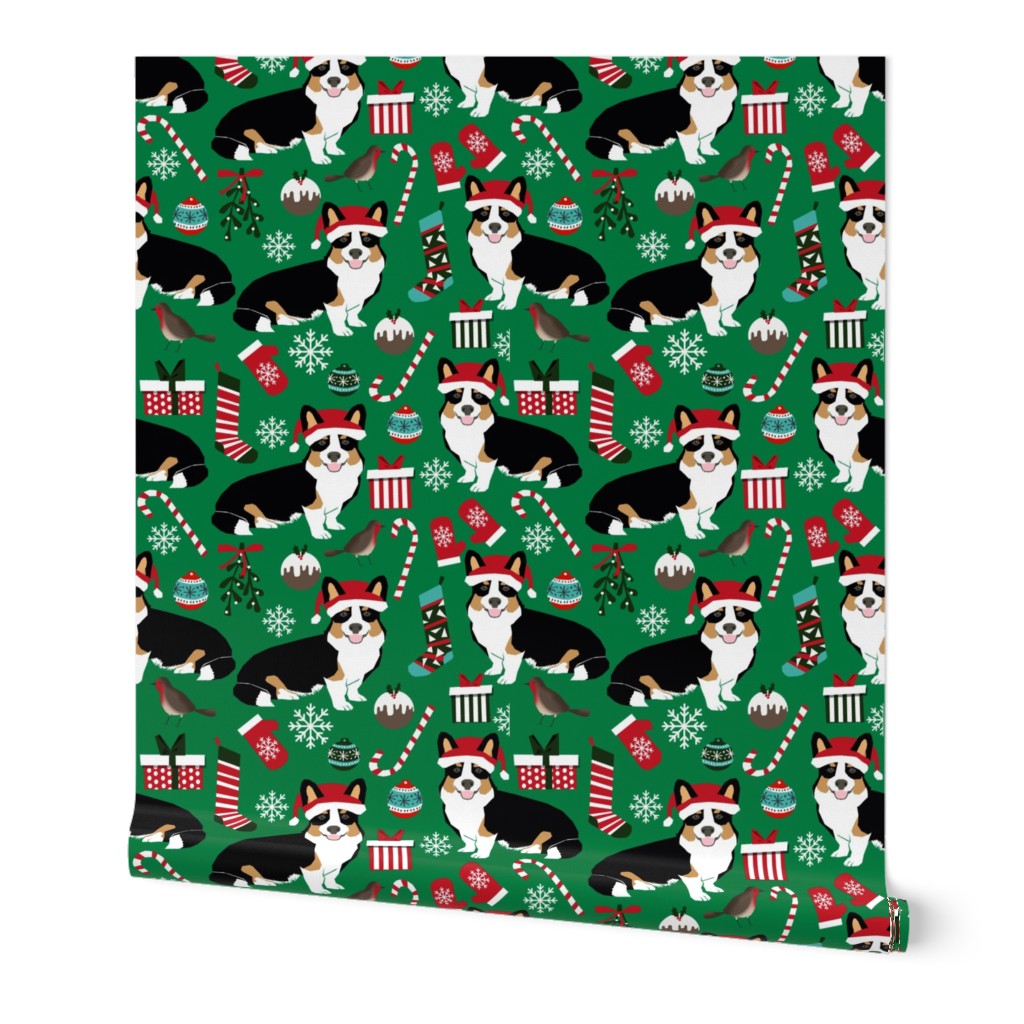 corgi christmas cute tri colored christmas corgis mittens candy cane xmas holiday xmas 