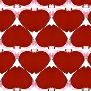 Half Heart Fabric, Wallpaper and Home Decor | Spoonflower