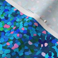 Pixel Confetti Blue