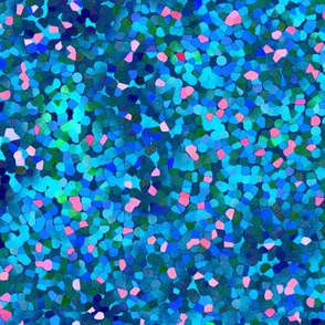 Pixel Confetti Blue