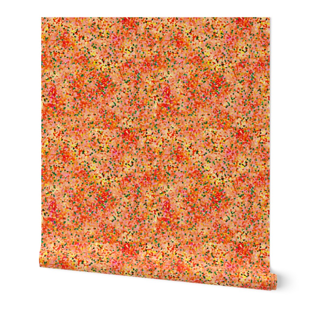 Pixel Confetti Orange