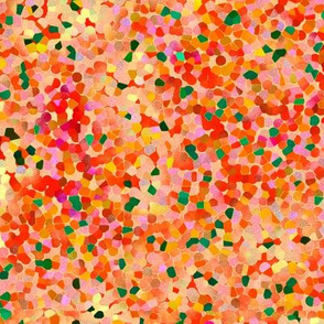 Pixel Confetti Orange