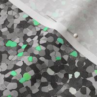 Pixel Confetti Grey and Green
