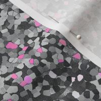 Pixel Confetti Grey & Pink