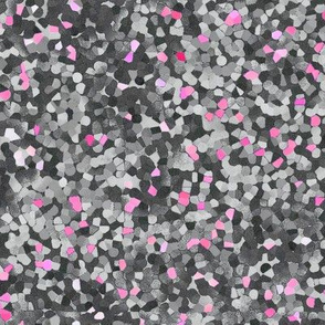 Pixel Confetti Grey & Pink