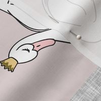 sleepy swan princess patchwork quilt top (90)
