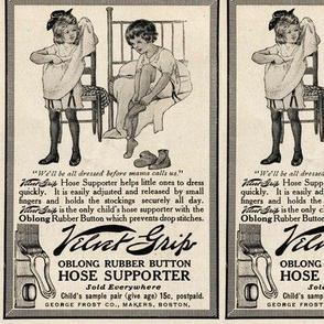 1915 Velvet Grip Garters ad