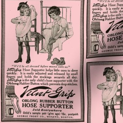 1915 velvet grip garters advertisement