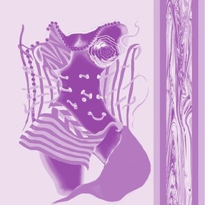 Unlaced - Undone, Belly Dancer, Purple, Lavender, large
