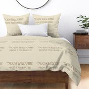 Dogs Welcome Pillow Text