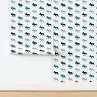 multi moose || navy, green, grey (wholecloth coordinate fabric)