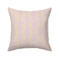  Whimsical Wayward  Stripes in Pastel Yellow on Lavender