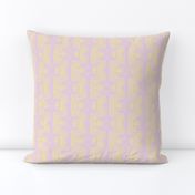  Whimsical Wayward  Stripes in Pastel Yellow on Lavender