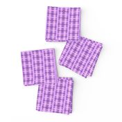 Father Christmas Squares Off in Purple on Lavender