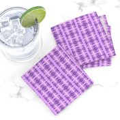 Father Christmas Squares Off in Purple on Lavender