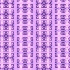 Father Christmas Squares Off in Purple on Lavender