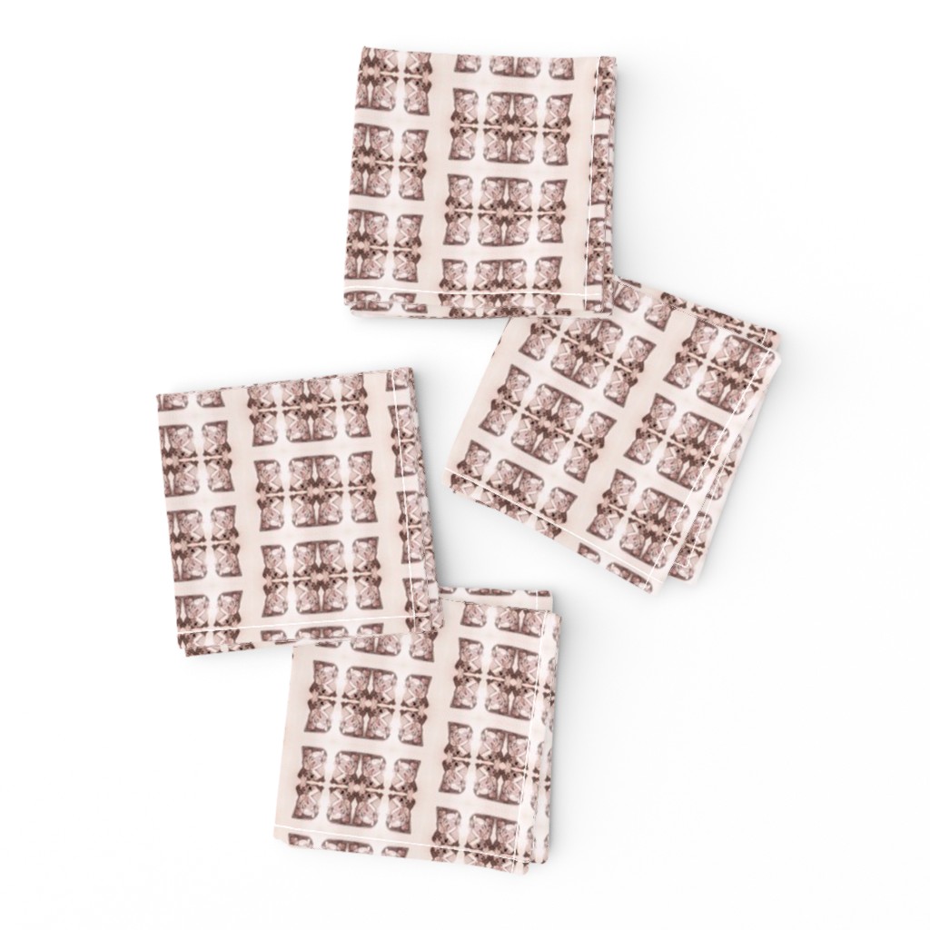 Father Christmas Squares Off in Burgundy Monochrome