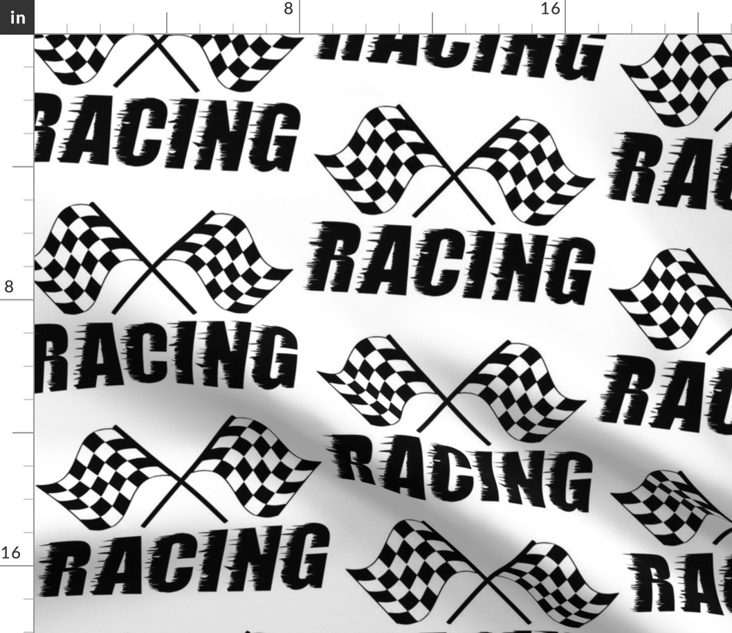 racing flag - large