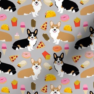 corgi junk food cute corgis fries pizza tacos cute junk food dogs