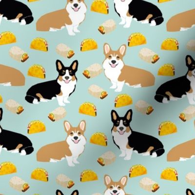 corgi tacos corgi burritos dog fabric cute dogs design best corgis fabric