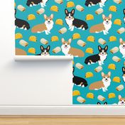 corgi tacos cute corgi dogs fabric cute corgis burritos mexican food