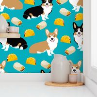 corgi tacos cute corgi dogs fabric cute corgis burritos mexican food