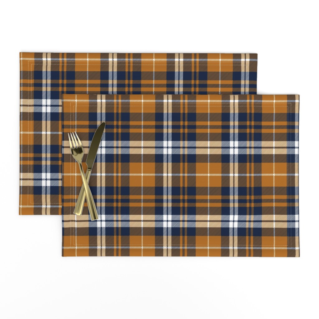 fall plaid || cider and navy