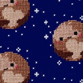 Cross Stitched Pluto Loves You