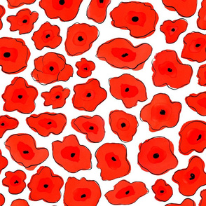 Red Poppies - LARGE
