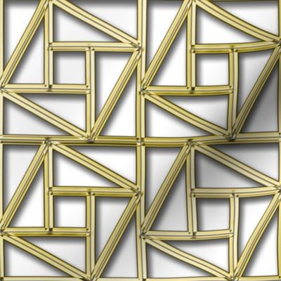 Pythagorean Empty Frames with fake gold