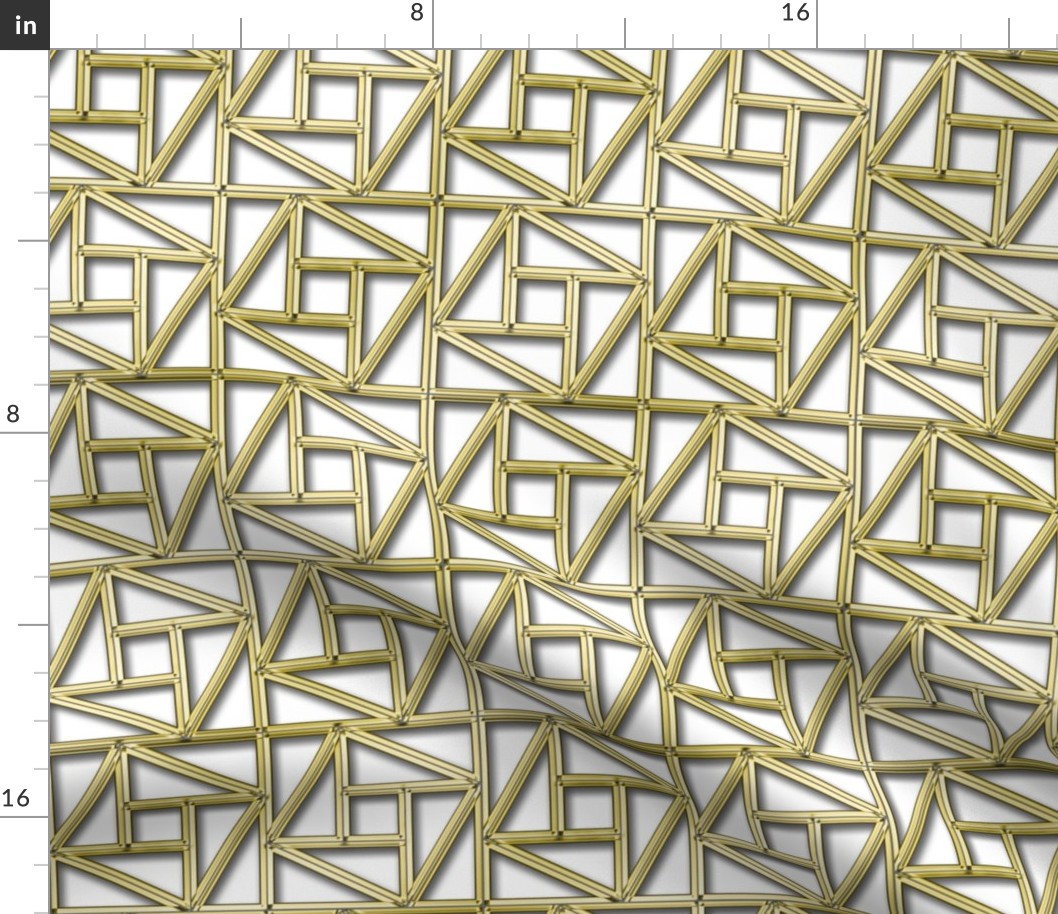 Pythagorean Empty Frames with fake gold