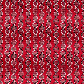 double helix - red -  small