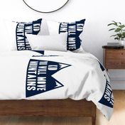 kid you will move mountains - navy - 1 yard cut