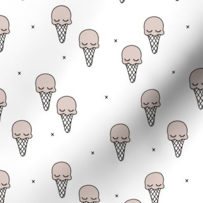 Sweet summer ice cream popsicle sugar pastel gender neutral kawaii illustration