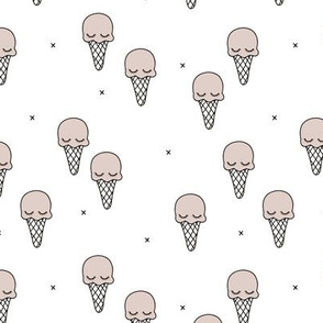 Sweet summer ice cream popsicle sugar pastel gender neutral kawaii illustration