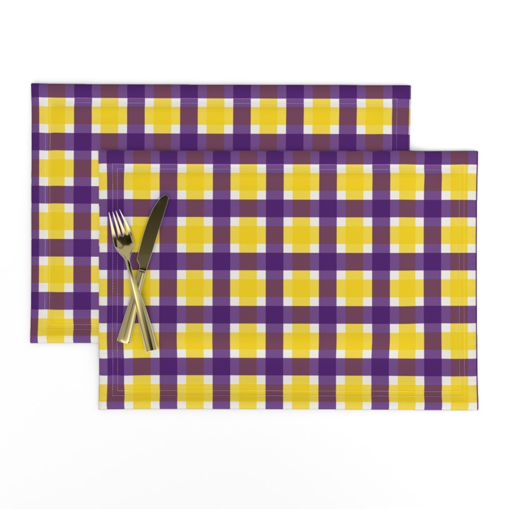 Plaid - Purple & Gold 1